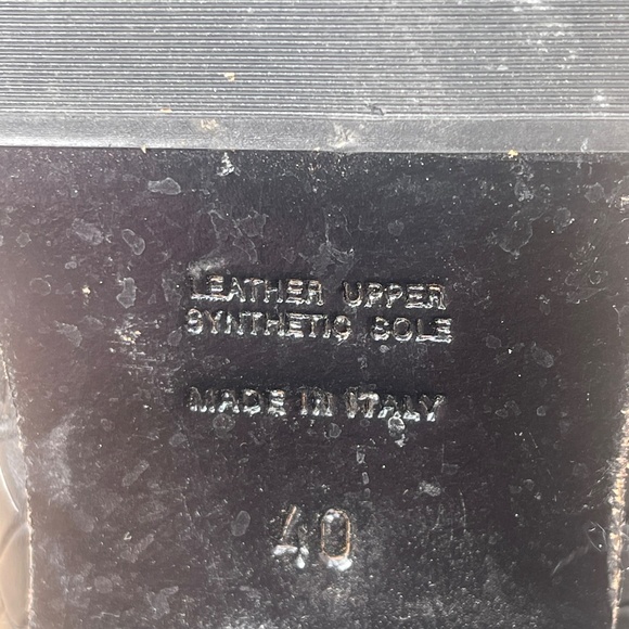 Napoleoni Italy Croc Embossed Leather Moto Zip Ankle Boots: Black - Picture 6 of 8